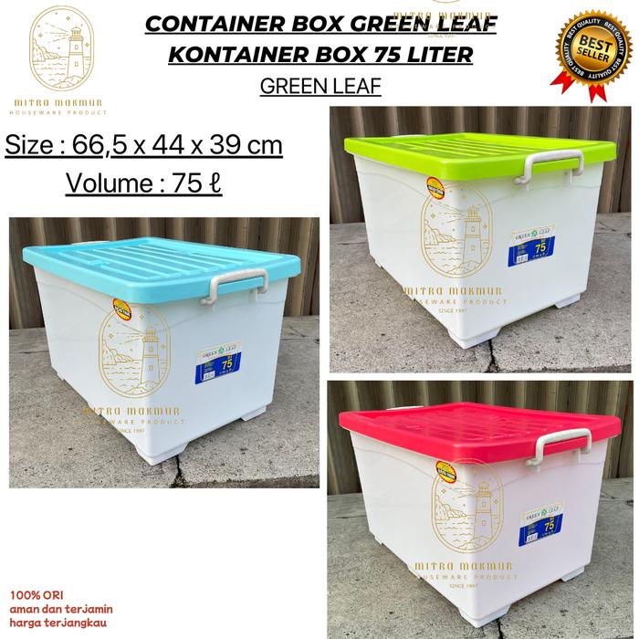 Gambar GREEN LEAF - Container Box Besar Super Jumbo - CB 75 GL dari MITRA MAKMUR JATINEGARA undefined Tokopedia