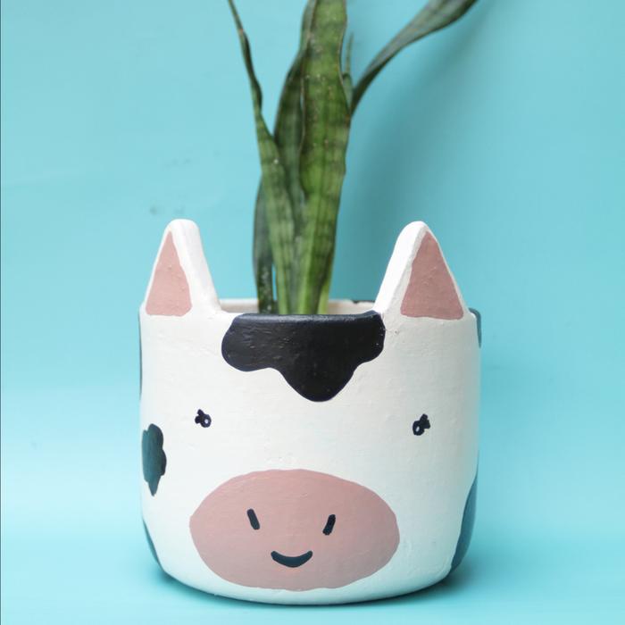 Gambar CLEARANCE SALE | POT KARAKTER - MOO dari Sudut Omah undefined Tokopedia