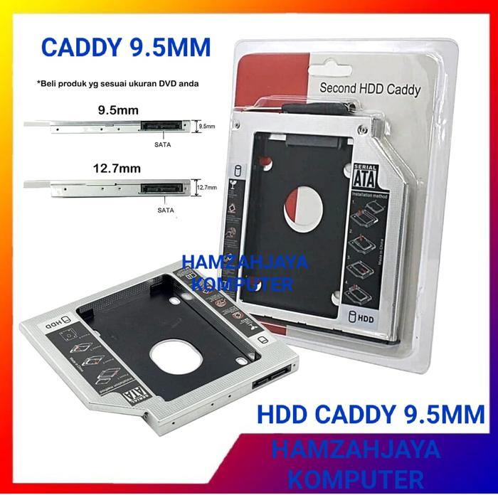 Gambar HDD CADDY Slim 9.5MM Tebal 12.7mm SATA TO SATA ALUMINIUM Caddy Hdd Ssd - CADDY 9.5MM dari HAMZAHJAYA KOMPUTER undefined Tokopedia