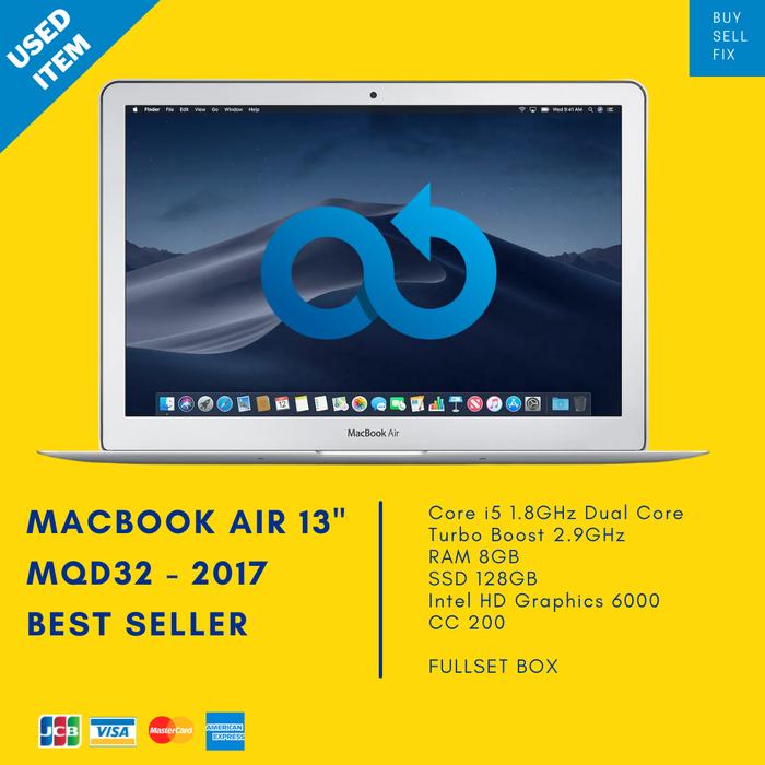 Apple MacBook Air - 13.3 inch - Core i5 - 8 GB Ram - 256 GB SSD - English, Silver
