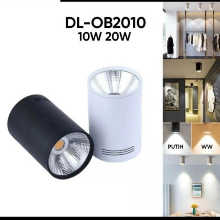 Gambar Lampu led panel downlight led COB Outbow 10w 20w tempel outbow - Putih, 10w Body hitam dari Dunia lampu jakarta undefined Tokopedia