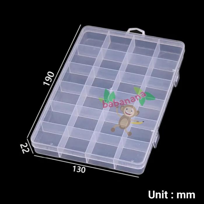 Gambar Kotak penyimpanan baut box sparepart set box perkakas screw storage - 24 Grid dari babanana store undefined Tokopedia