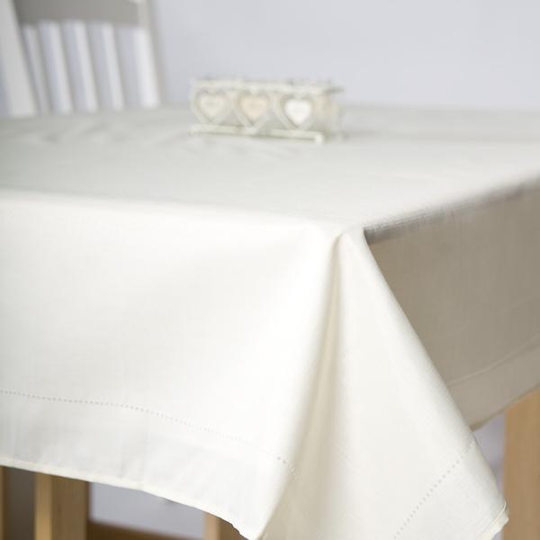 Gambar taplak meja/table cloth berbagai warna bahan full cotton/damask - Offwhite dari Endemicastore undefined Tokopedia