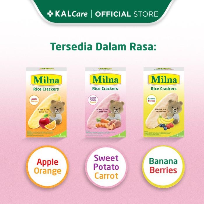 Gambar MILNA RICE CRACKERS APPLE ORANGE 4 GR dari Btj susu & popok undefined Tokopedia