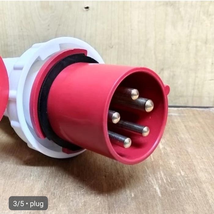 Gambar industrial plug & shocket 5pin 63A plug/socket - plug dari Makmur Elektrikal undefined Tokopedia