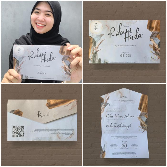 Gambar UNDANGAN RUSTIC SILVER DAN AMPLOP - GS 008, Pakai 1 Foto dari INDAH UNDANGAN undefined Tokopedia
