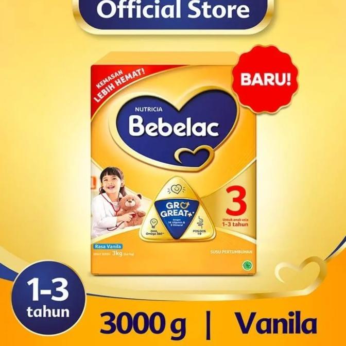 Gambar Bebelac Tahap 3 Vanila Madu 3000 Gram / Bebelac 3 Madu Vanila 3000 gr - Madu dari London Store11 undefined Tokopedia