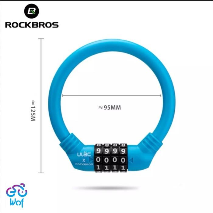 Gambar ROCKBROS ULAC A600 Kunci Gembok Sepeda Bicycle Bike Lock Cable Light - Blue dari Wof Wheel of Fortune Official undefined Tokopedia