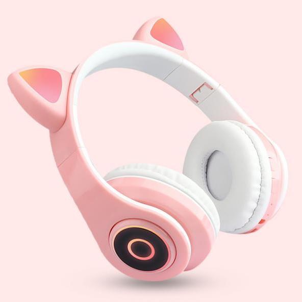 Gambar RLoop Bluetooth Headset Headphone Telinga Kucing Cute Cat Ear Pink - Merah Muda dari FavoritMurah undefined Tokopedia