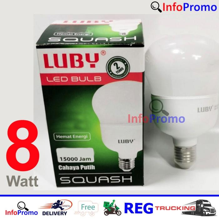 Gambar Lampu Led Luby Squash 8w 12w 16w 20w 30w Cahaya Putih SNI Original - 8 Watt dari InfoPromoPRO undefined Tokopedia