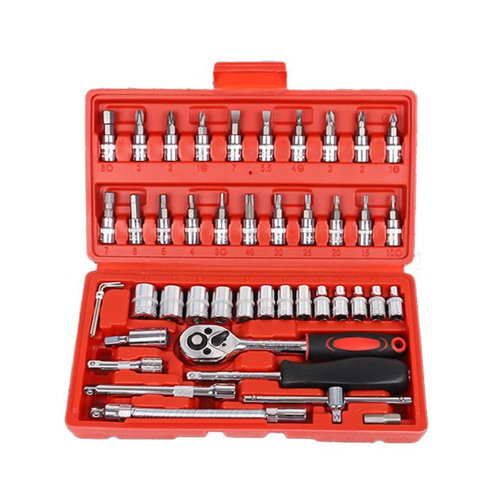 Gambar Hand Toolset Tool Kit Set Toolkit Toolbox Tool Set Tool Box - 46PCS dari Berkebun. undefined Tokopedia