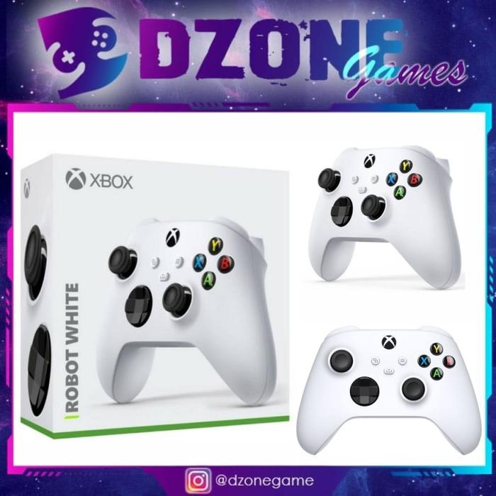 Gambar STICK XBOX WIRELESS CONTROLLER / STICK XBOX ONE WIRELESS CONTROLLER - ROBOT WHITE dari Dzone Games undefined Tokopedia