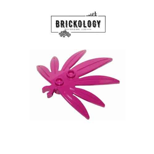 Gambar Lego Parts-Plant Leaves 6x5 Swordleaf w Open O Clip-10884 Multi Color - Magenta dari Brickology undefined Tokopedia