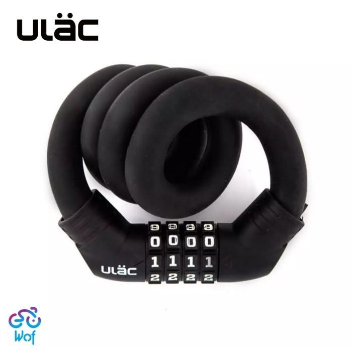 Gambar ULAC A600M Kunci Gembok Sepeda Bicycle Bike Lock Portable 4 Digit - Black dari Wof Wheel of Fortune Official undefined Tokopedia