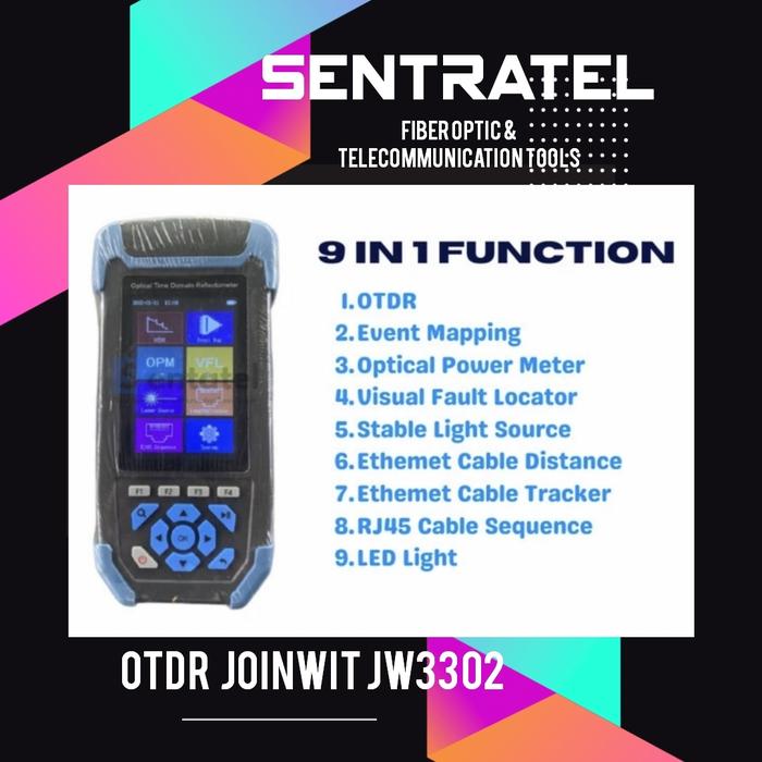 Jual OTDR MINI SMART MINI OTDR 9 IN 1 VFL OPM JW3302S JOINWITT 3302 ...