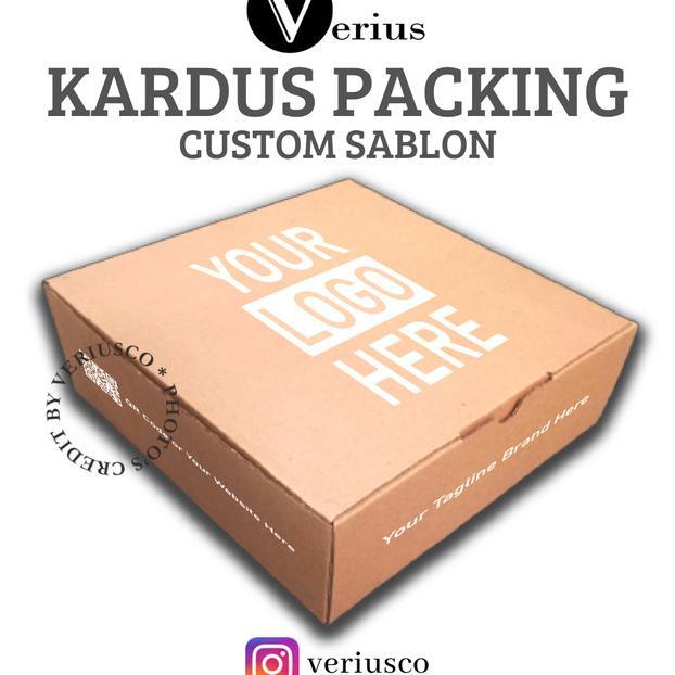 Gambar kardus packing custom sablon / box hampers gift box sablon logo - 15 x 15 x 5 cm dari Agen Kardusku undefined 5 Tokopedia
