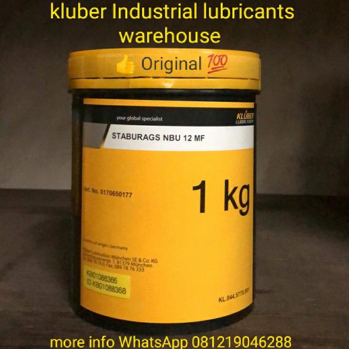 Jual Kluber STABURAGS NBU 12 MF Grease Original Germany Jakarta Barat