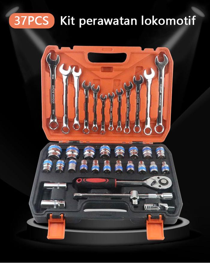 Gambar Hand Toolset Tool Kit Set Toolkit Toolbox Tool Set Tool Box - 37PCS dari Berkebun. undefined Tokopedia
