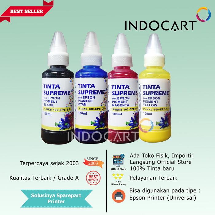Gambar IndoCart Tinta Refill Printer Epson-Pigment Ink-100ml dari IndoCart Store undefined Tokopedia