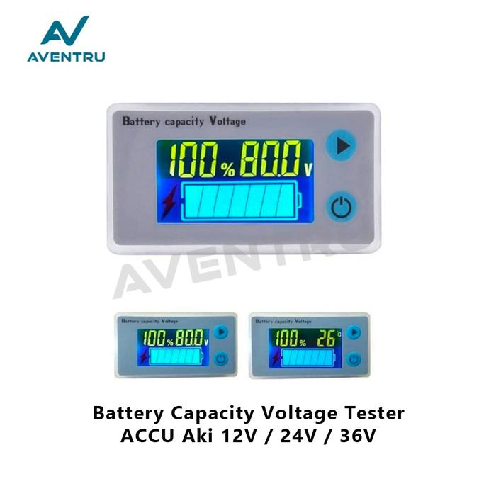 Gambar Battery Capacity Voltage Tester Kapasitas Baterai ACCU Aki 12V 24V - 24V dari Aventru undefined Tokopedia