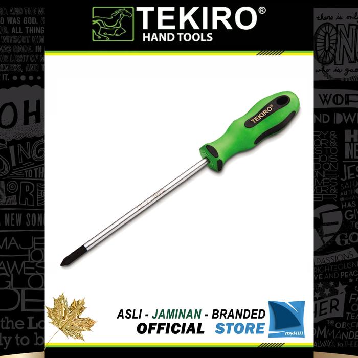 Gambar Obeng Gagang TPR (+) Plus 4 x 100 mm PH0 Magnit TPR Screwdriver TEKIRO dari myHIU Official Store undefined Tokopedia