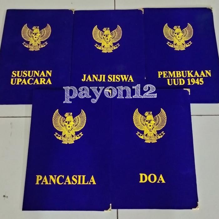 Gambar map upacara bendera 1set map bludru map teks - Biru dari payon12 undefined Tokopedia