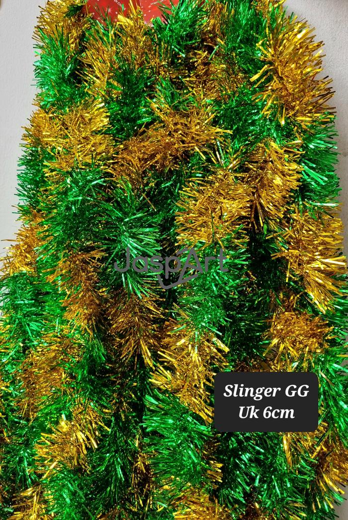 Gambar SLINGER BULAN BINTANG SLINGER KETUPAT SLINGER TINSEL IDUL FITRI - Greengold.GG dari Jaspart undefined Tokopedia