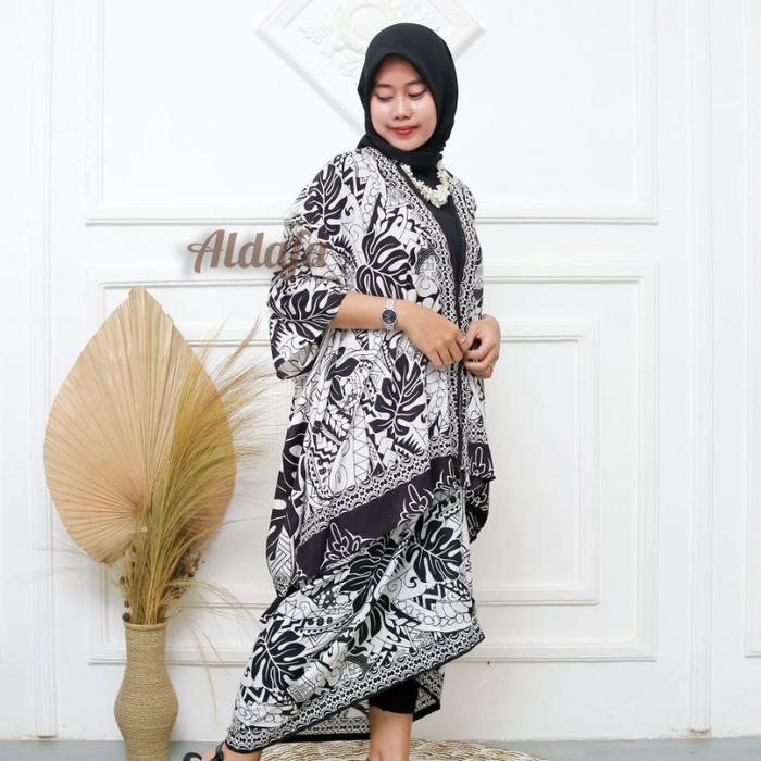 Gambar outer batik kimono full set - putihjanlong dari TUNIK BATIKMEKAR undefined Tokopedia