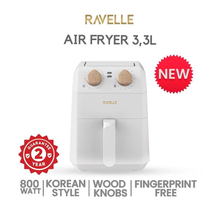 Gambar PROMO!! AIR FRYER Ravelle Digital Air Fryer 3.5L - Alat Goreng Tanpa Minyak - 3,3L/WHITE dari TOKO JAWA ELECTRIK undefined Tokopedia