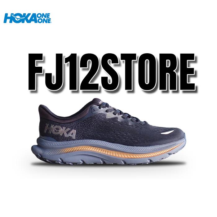 Gambar Sepatu Running Pria Original Hoka Kawana Wide Black Gold - BLACK GOLD, 41 dari FJ12Store undefined Tokopedia