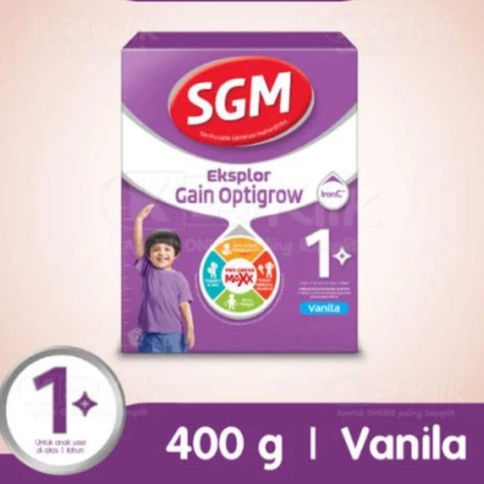 Gambar SGM Eksplor Gain Optigrow 1+ 400 Gram dari Bandara Susu undefined Tokopedia
