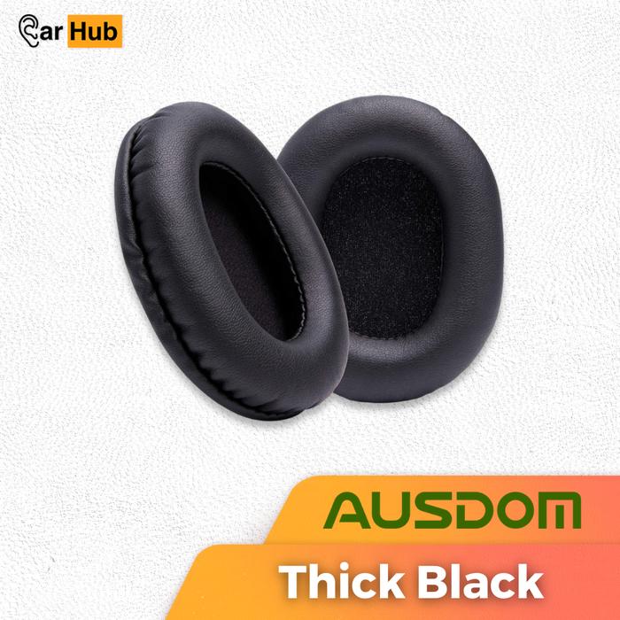 Gambar Busa Earpad Earcup Ear Cushion AUSDOM M04 M04S M05 M06 M08 Foam Pads - Thick Black dari EarHub. undefined Tokopedia