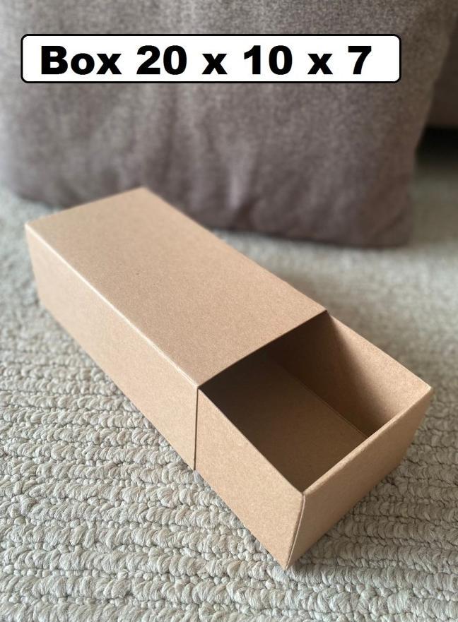 Gambar kotak kraft slide bs20177 ,slide box, packaging, box kue, kotak kirim dari Oemah Packaging undefined Tokopedia