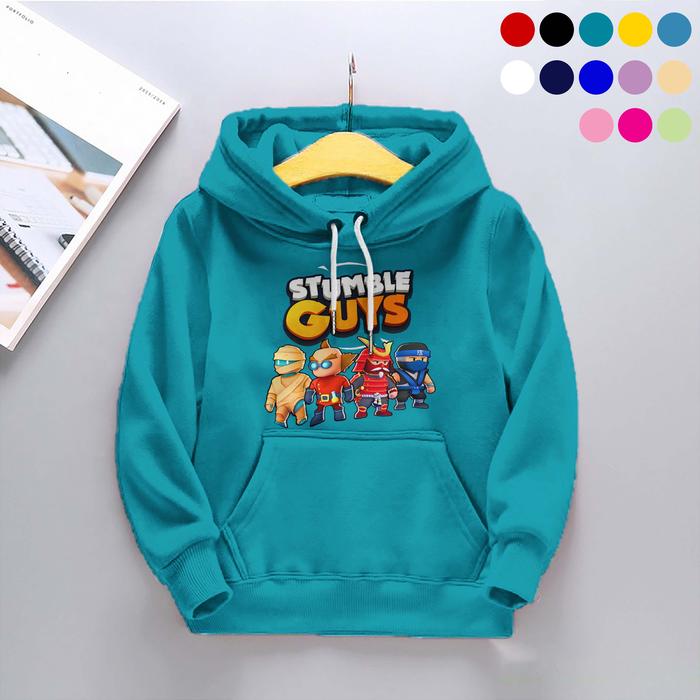 Gambar sweater hoodie anak stumble guys usia 1-10 tahun - tosca, M dari yandi part undefined Tokopedia