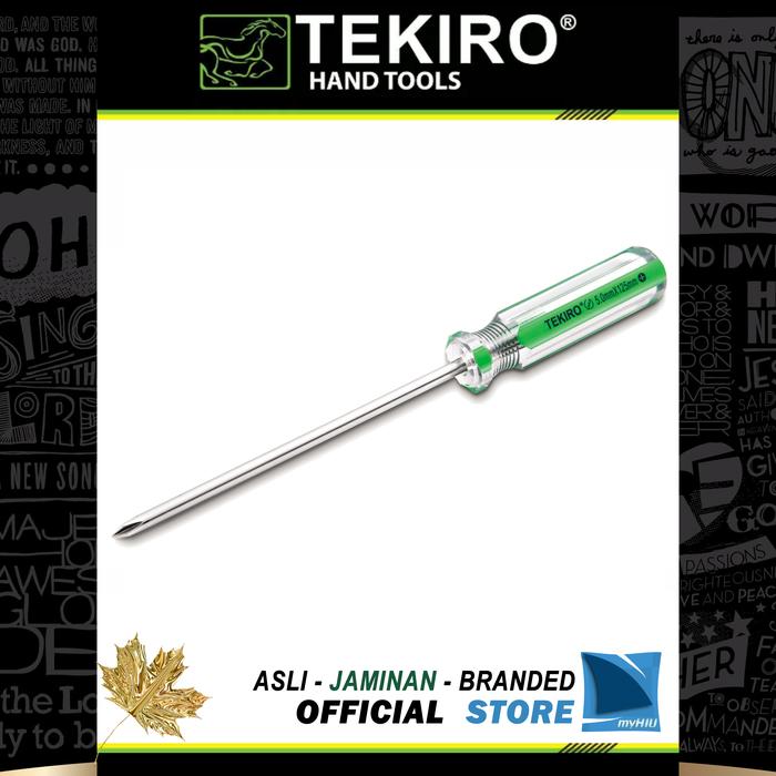 Gambar Obeng Gagang Kristal (+) Plus 4 x 100 mm PH0 In-Line TEKIRO dari myHIU Official Store undefined Tokopedia