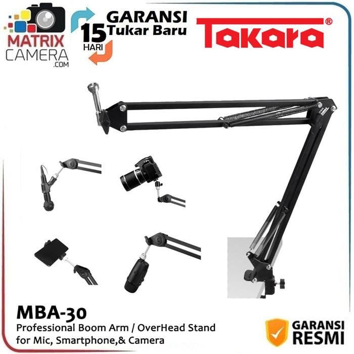 Gambar Takara MBA-30 Boom Arm / Over Head Stand for Mic, Smartphone, Camera dari Matrix Camera_NEW undefined Tokopedia