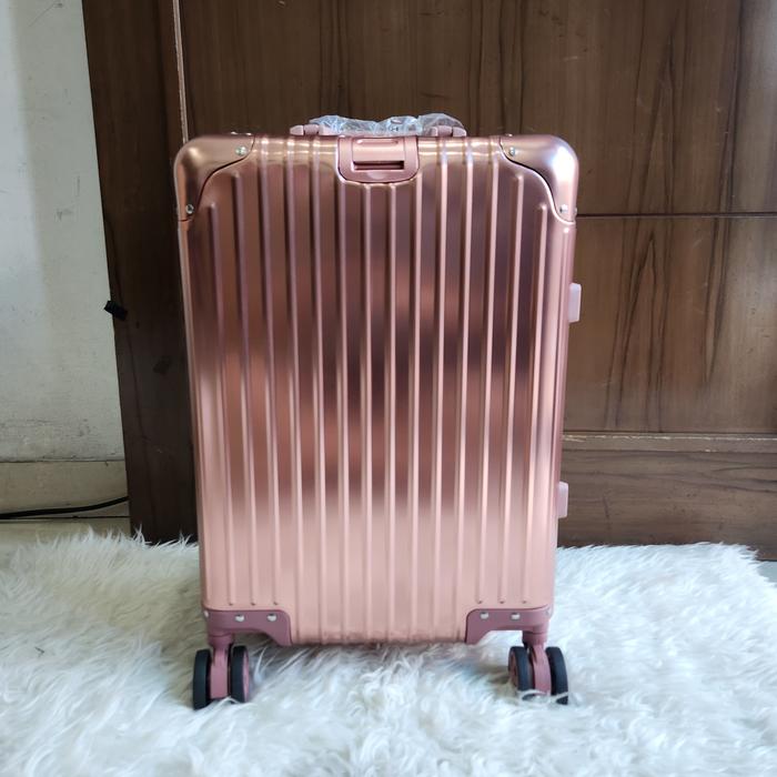 Gambar Koper Topas Full Alumunium Good Quality TSA Lock 20 Inch 24 Inch 28 In - Rose Gold, 20 dari EtcBags undefined Tokopedia