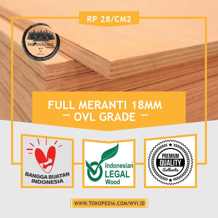 Gambar Multiplek Meranti Full / Triplek Full Meranti 18mm 18 mm Custom dari Wood Village Id undefined Tokopedia