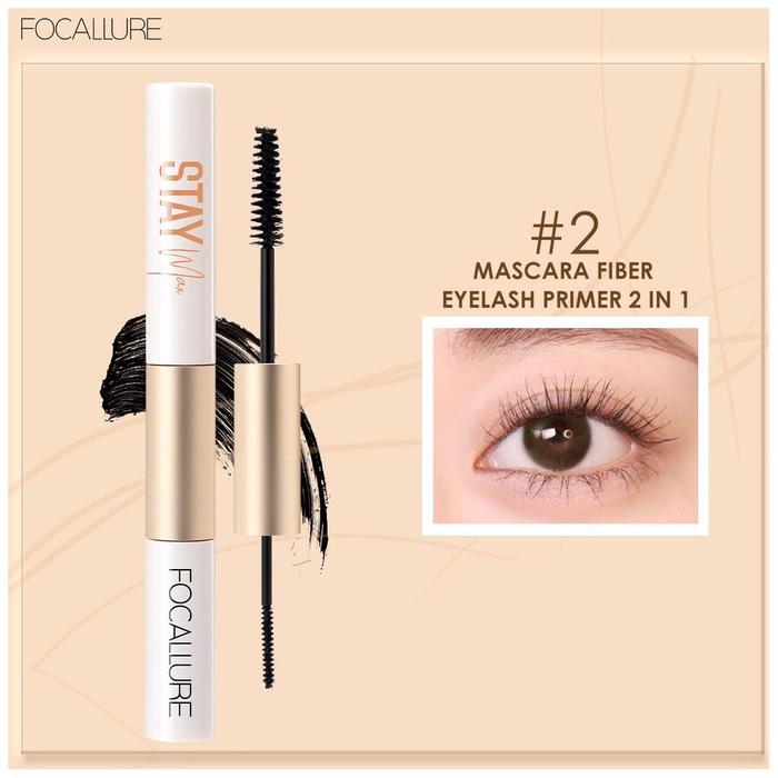 Gambar FOCALLURE FA160 2 In 1 Waterproof Maskara & Eyeliner - Eyelash Primer - #02 MASCARA+EYL dari Debelleza Shop undefined Tokopedia