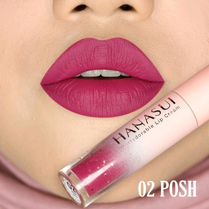 Gambar HANASUI MATTEDORABLE LIP CREAM - LIP CREAM HANASUI MURAH - 02 POSH dari NVN Store Online undefined Tokopedia