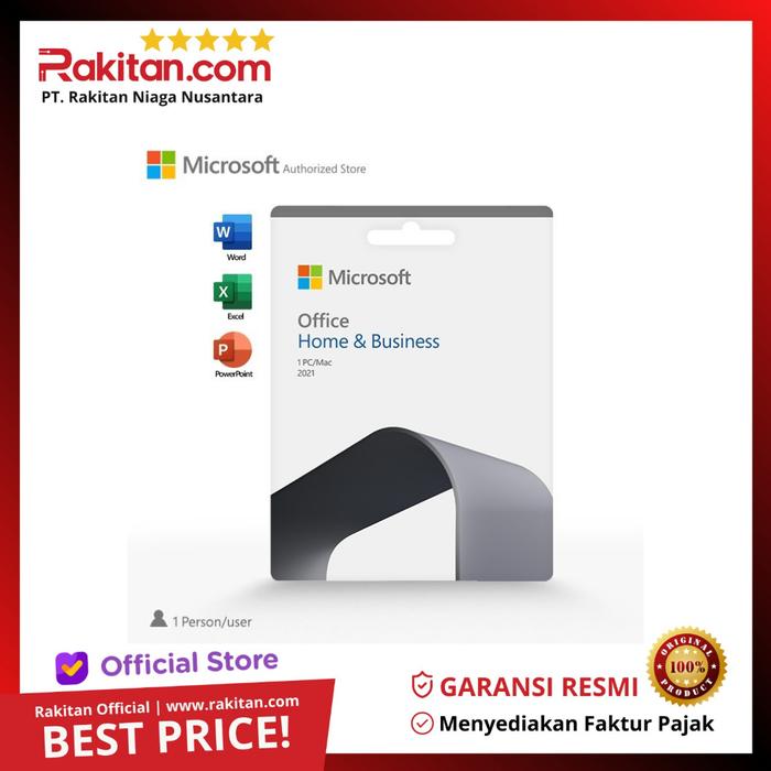 Gambar Microsoft Office 2021 Home And Business POSA CARD Software Original Pc dari Rakitan Computer undefined Tokopedia