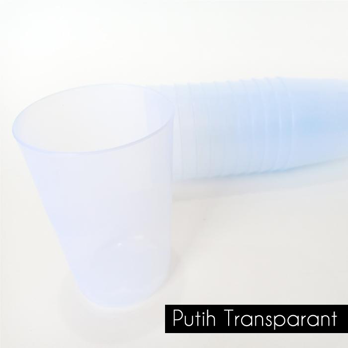 Gambar Gelas Plastik Warna Warni 320ml | Gelas Plastik | Gelas Souvernir - Putih-Transpara, 1 pcs dari engineering plastik undefined Tokopedia