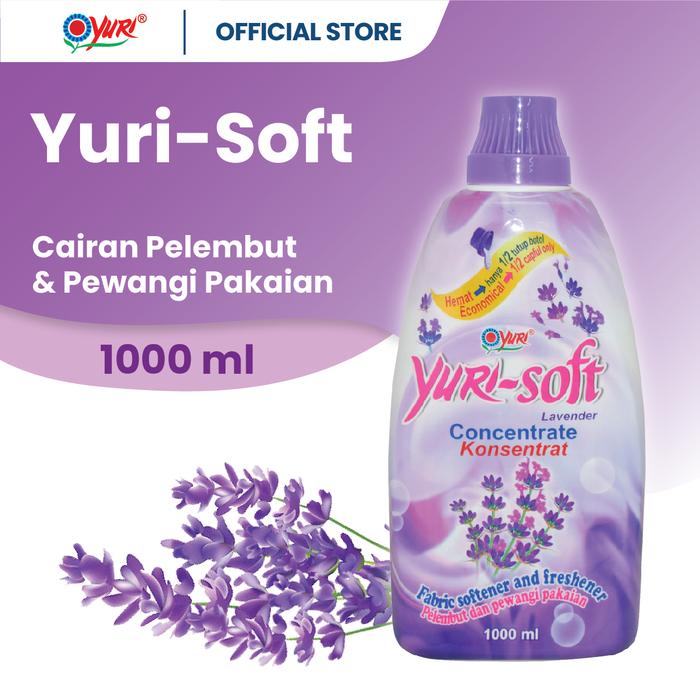 Gambar Yuri-soft Fabric Softener And Freshener Floral 1000 ml - Romantic Blue dari Yuri House Hold undefined 3 Tokopedia