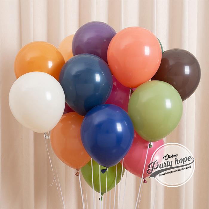 Gambar balon latex retro 12 inch Grosir / balon latex retro vintage Grosir - Retro Mix dari PARTY HOPE 2 undefined Tokopedia