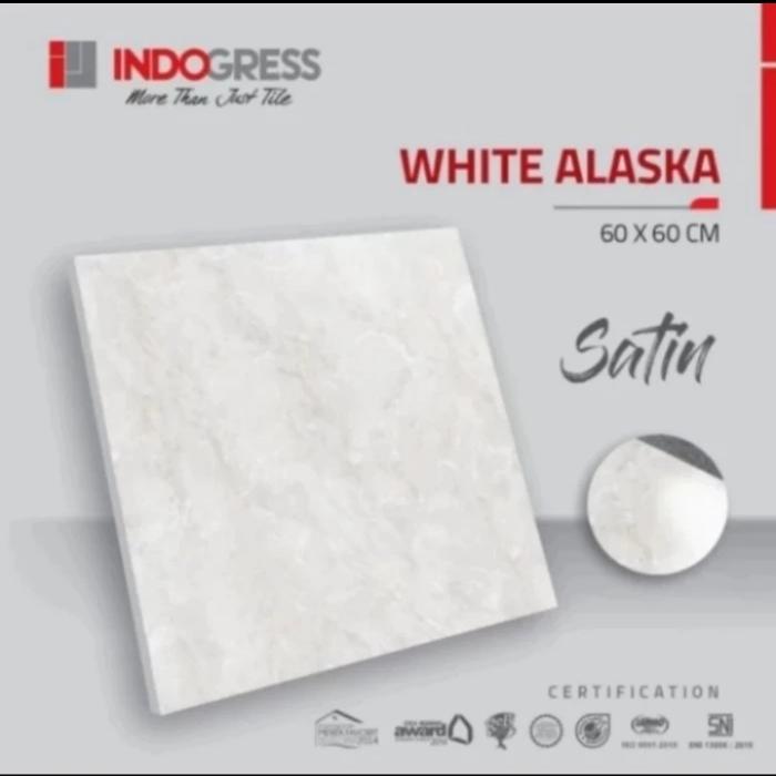 Gambar Granit Lantai 60x60 Cm Indogress White alaska - White Alaska dari CV JAYA GRANIT undefined Tokopedia