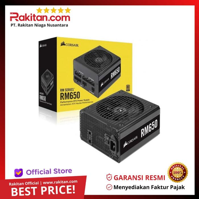 Gambar Corsair RM Series 650W - RM650 80 Plus Gold Fully Modular dari Rakitan Computer undefined Tokopedia