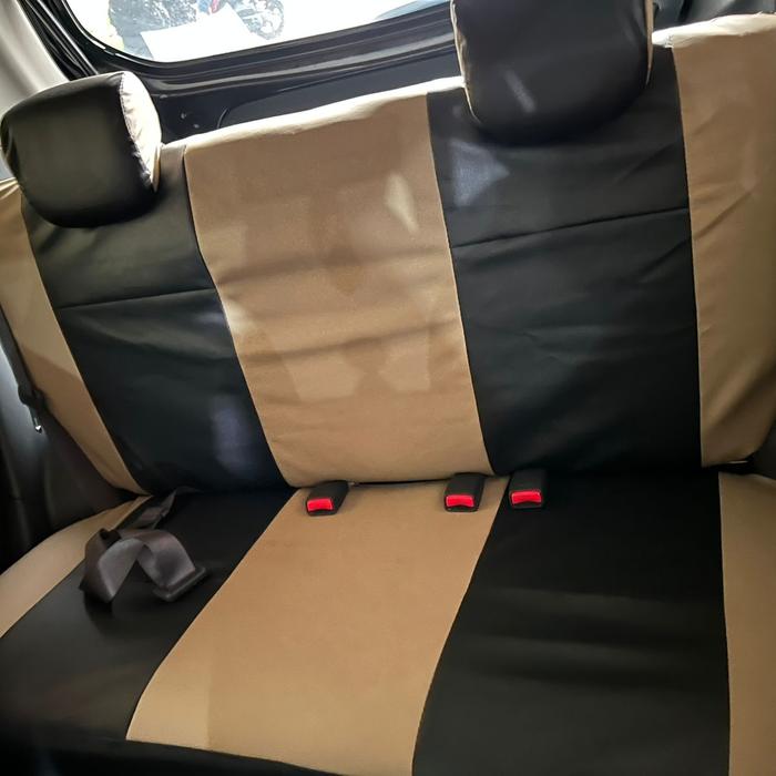 Gambar full seat sarung/cover jok mobil Avanza/Xenia airbag 2013-2015 - hitam moka dari kustinanamaku undefined Tokopedia