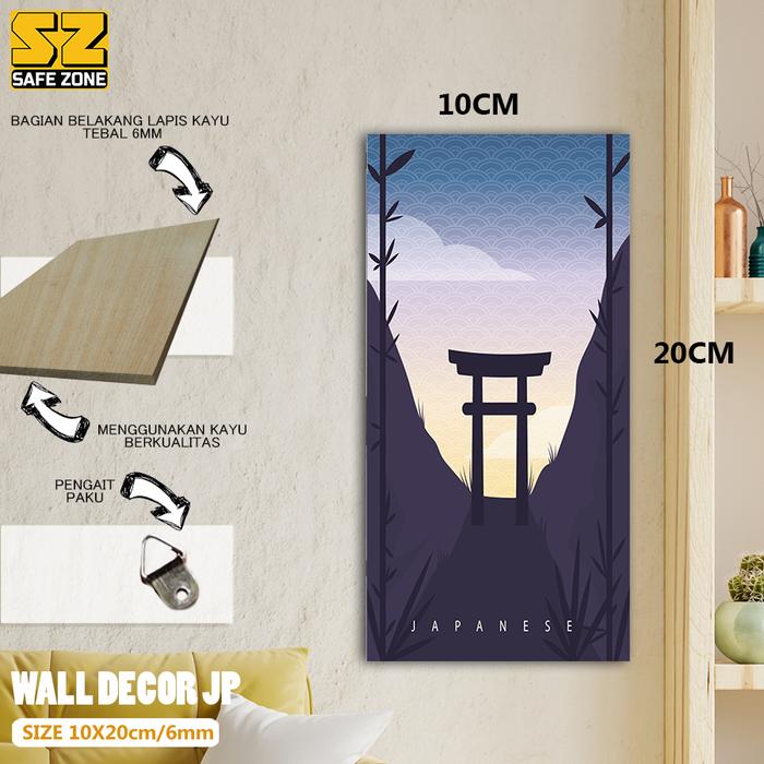 Gambar Hiasan Motif Jepang Dekorasi Dinding Poster Kayu Safezone - JP 3 dari safe id undefined Tokopedia