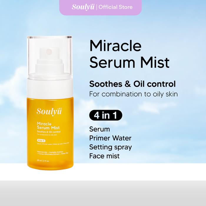 Gambar Soulyu Miracle Serum Mist Soothes & Oil Control - Face Mist dari Soulyu Beauty undefined Tokopedia