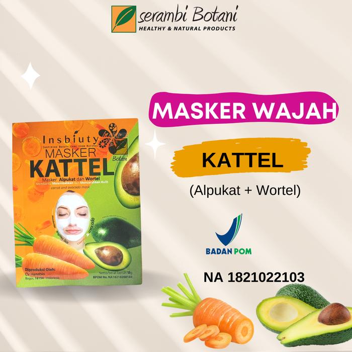 Gambar Masker Wajah Organik Bubuk Bengkoang Alpukat Tomat Wortel - Masker Kattel dari Serambi Botani_NEW undefined Tokopedia